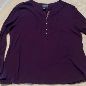 Chaps Comfy purple long sleeve